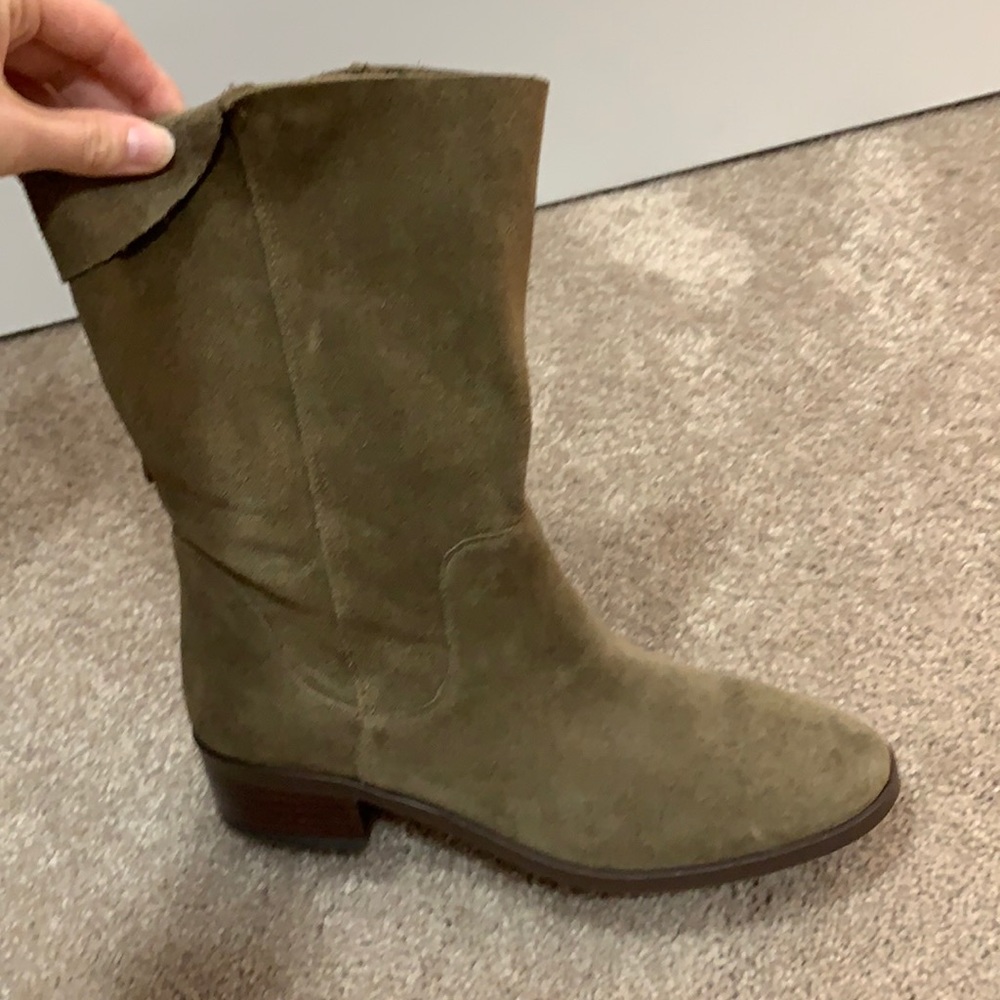 Taupe short boots